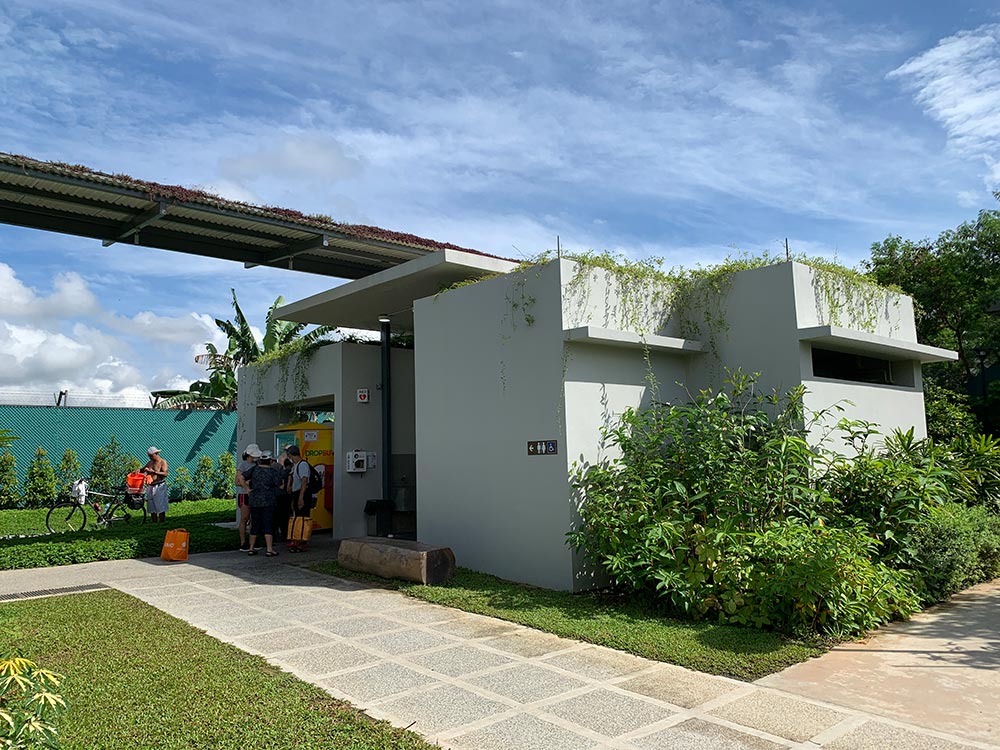 The essential toilet blocks along the Floral Walk