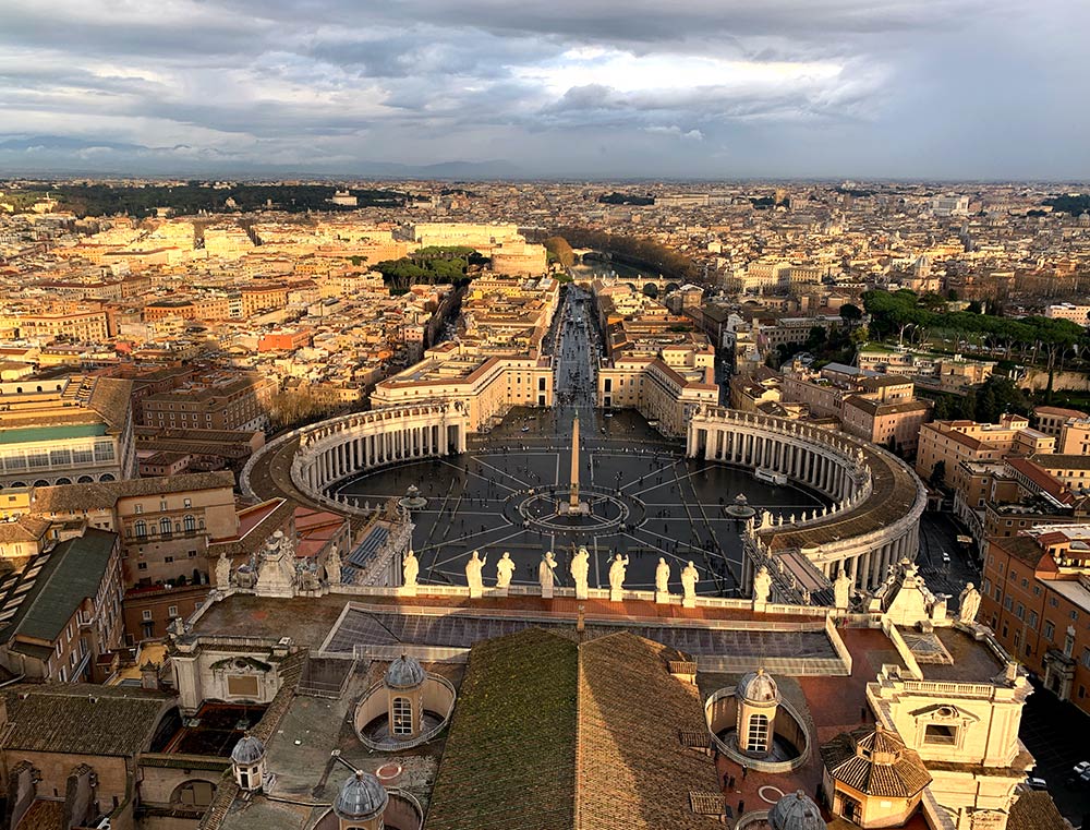 View from the top of St Peter's Basilica