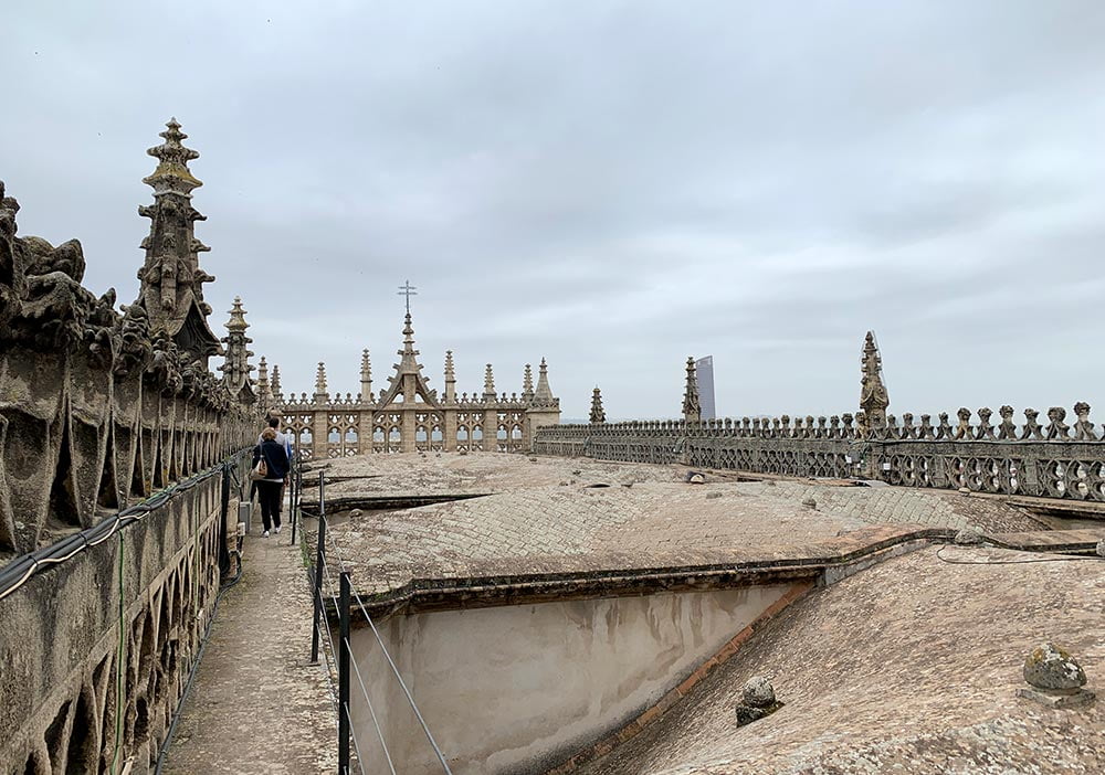 Seville Cathedral Roof Uneven Walkway