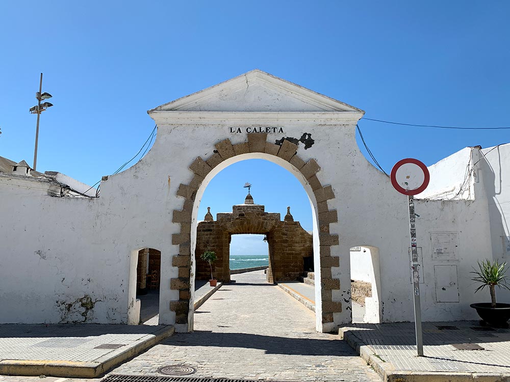 Cadiz San Sebastian Castle Entrance Arch