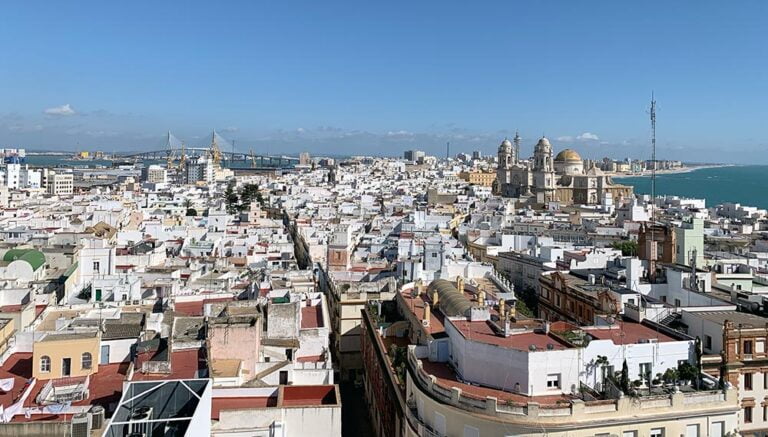 Cadiz Torre Tavira Rooftop View Coast
