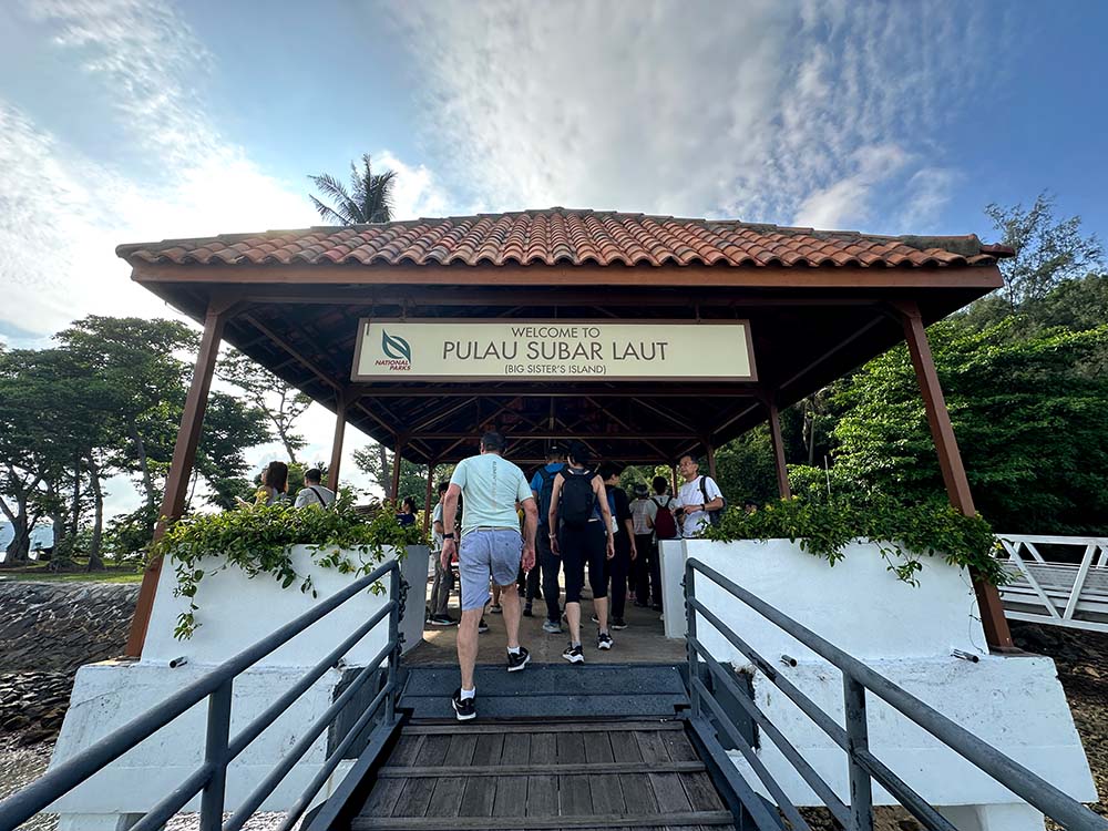 Big Sisters Island Pier Sign