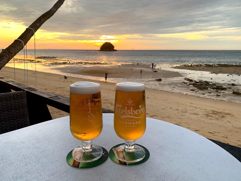 Tioman Berjaya Beach Sunset Beer