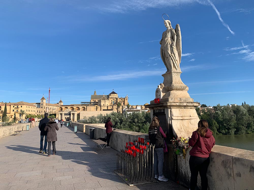 Cordoba Roman Bridge Statue