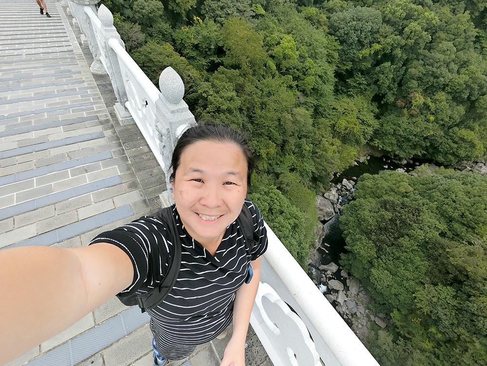 Jeju Seogwipo Cheonjeyeon Waterfall Seonimgyo Bridge Me