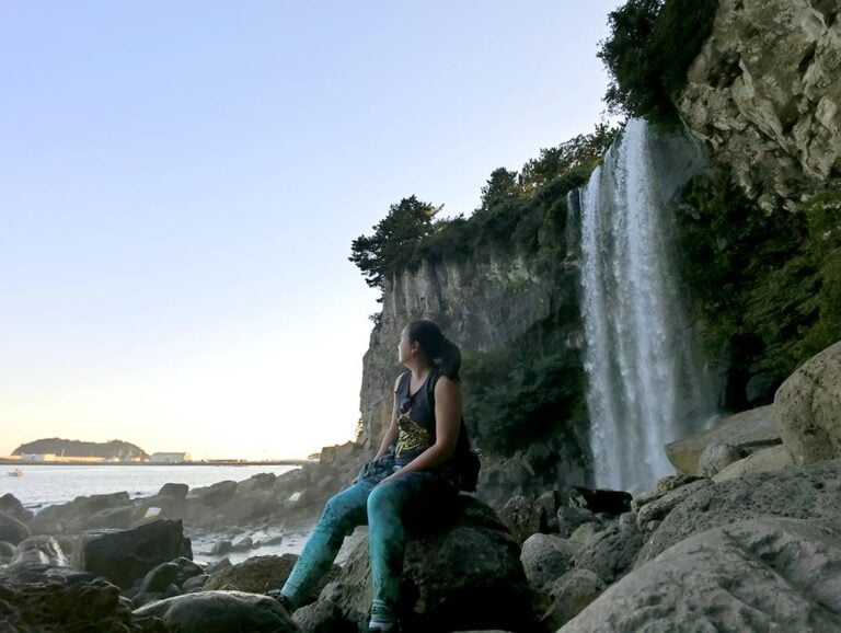Jeju Seogwipo Jeongbang Waterfall Me