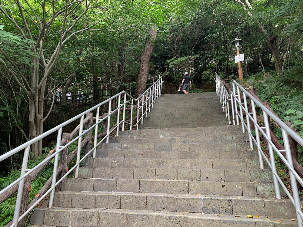 Jeju Seogwipo Sanbangsan Stairs