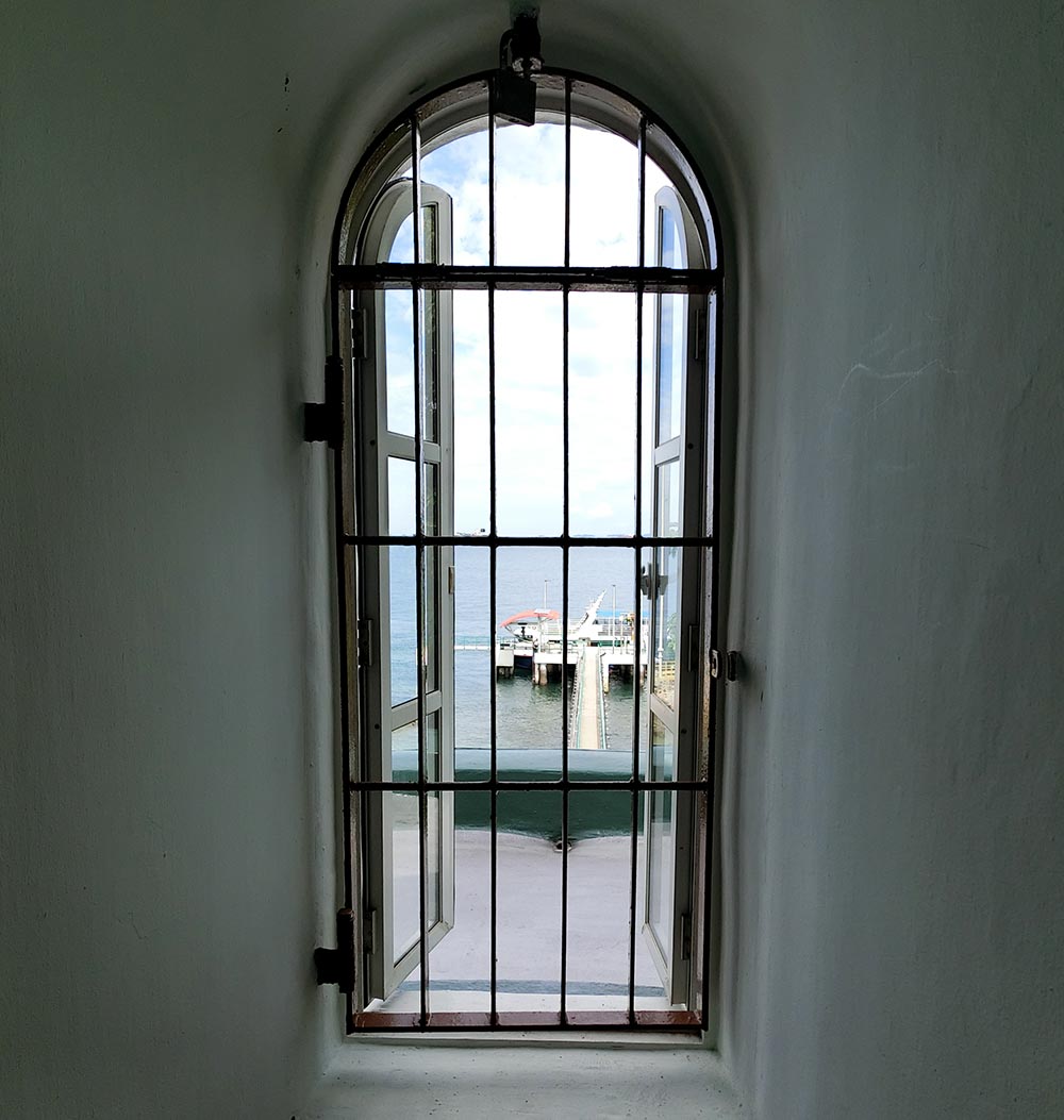 Raffles Lighthouse Interior Window View