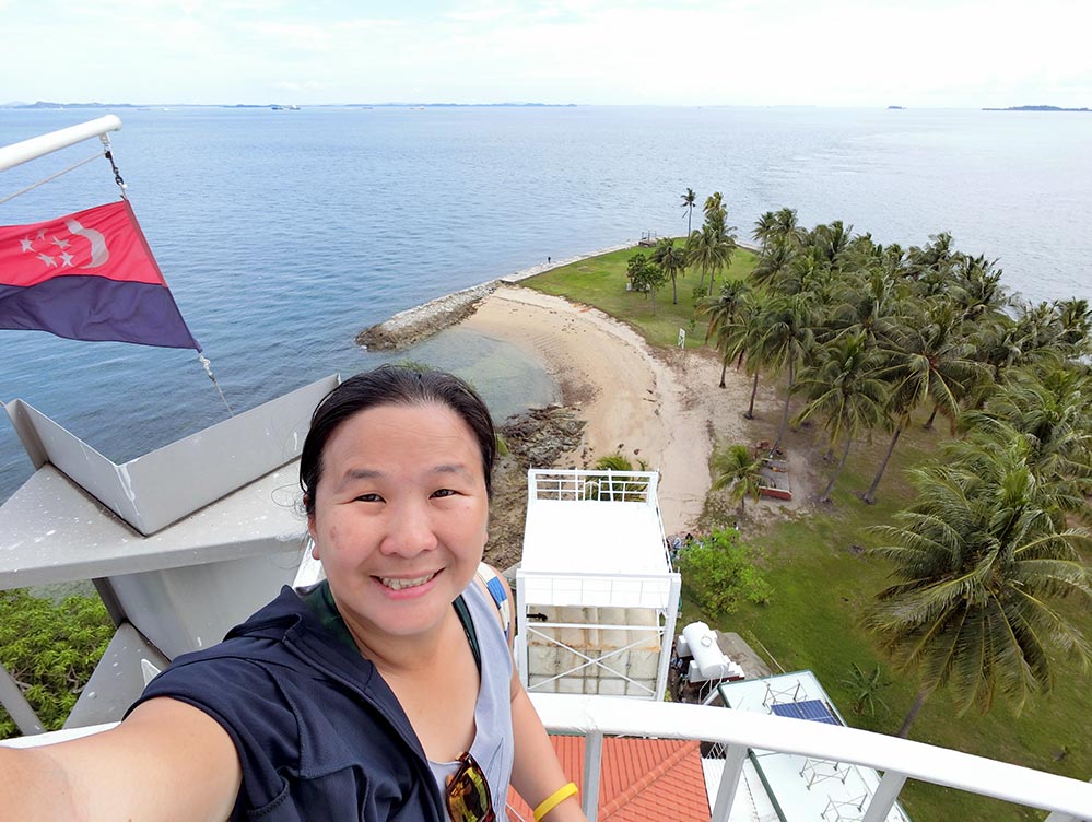 Raffles Lighthouse Top View Beach Me