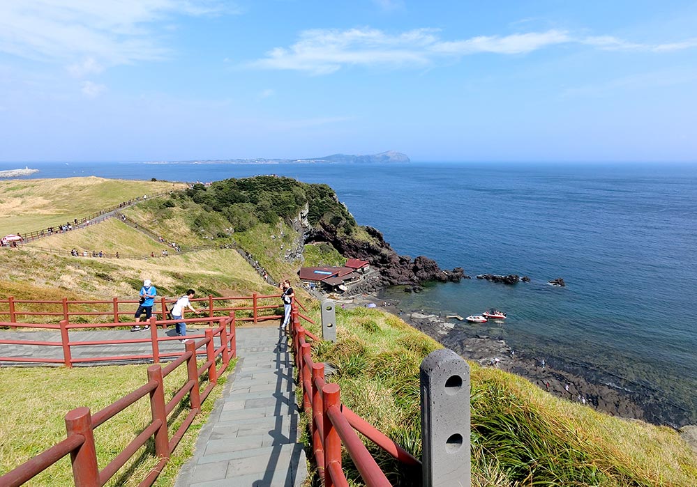 Jeju Seongsan Ilchulbong Entrance View Udo