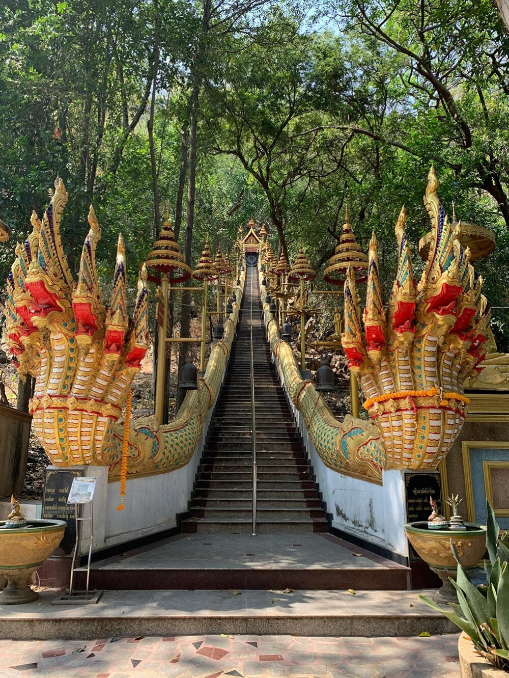Cha Am Wat Naga Stairs Bottom