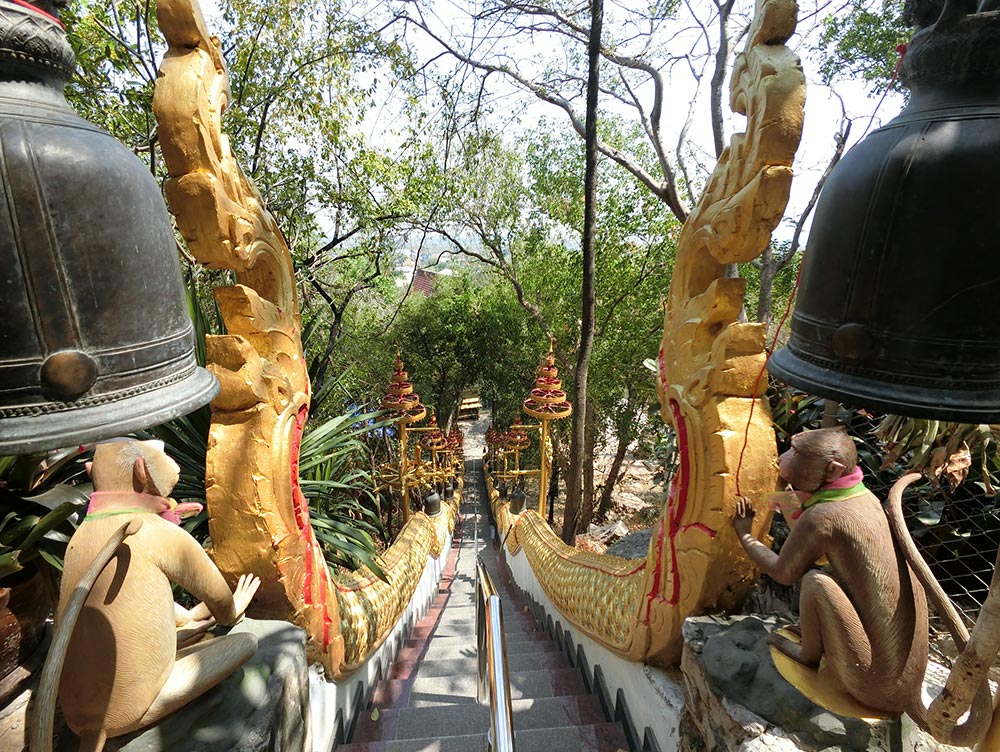 Cha Am Wat Naga Stairs Top
