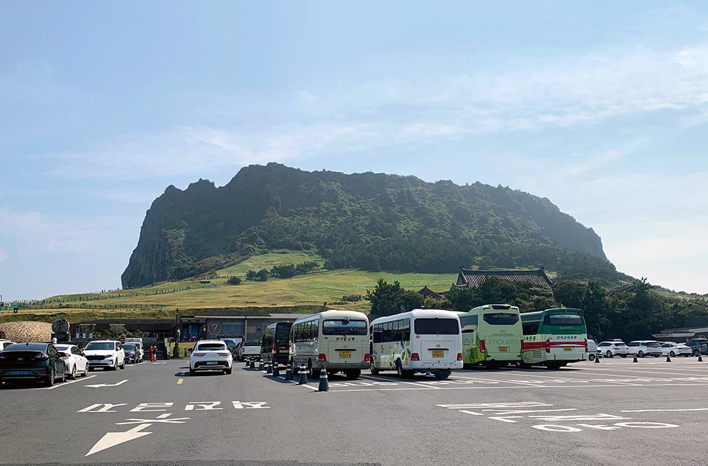 濟州城山日出峰停車場景觀