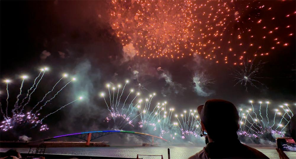 Penghu Magong Guanyinting Fireworks Bay