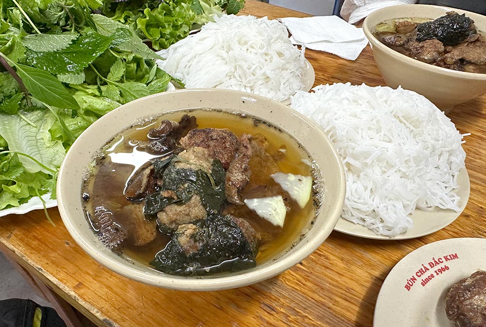 Hanoi Bun Cha Dac Kim Meal