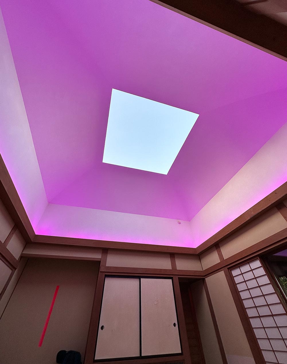 Tokamachi House of Light Show Start Pink Glow