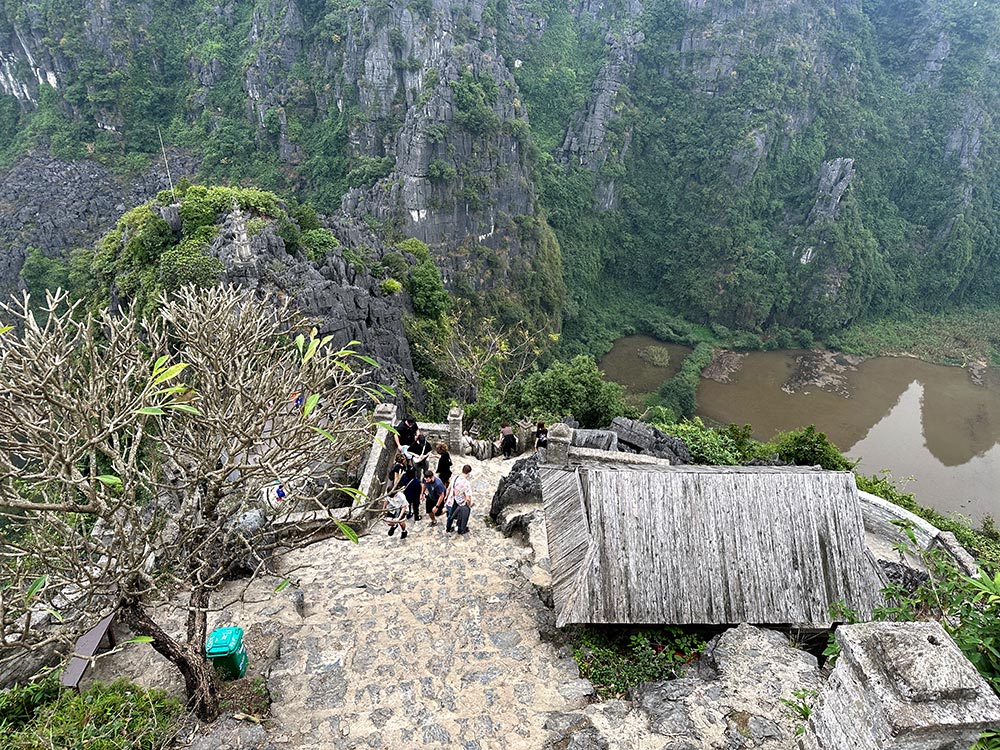 Ninh Binh Hang Mua Cave Stairs Top View
