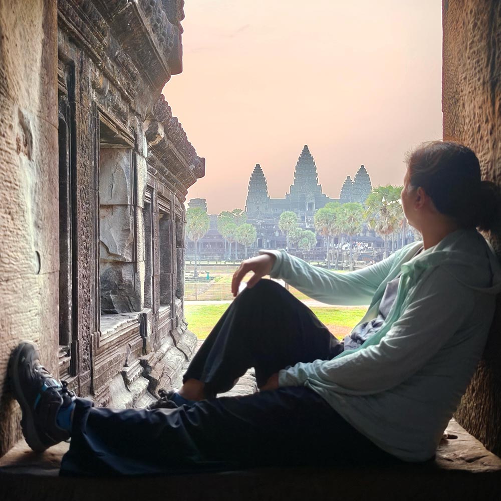 Siem Reap Angkor Wat Northern Library Window Me
