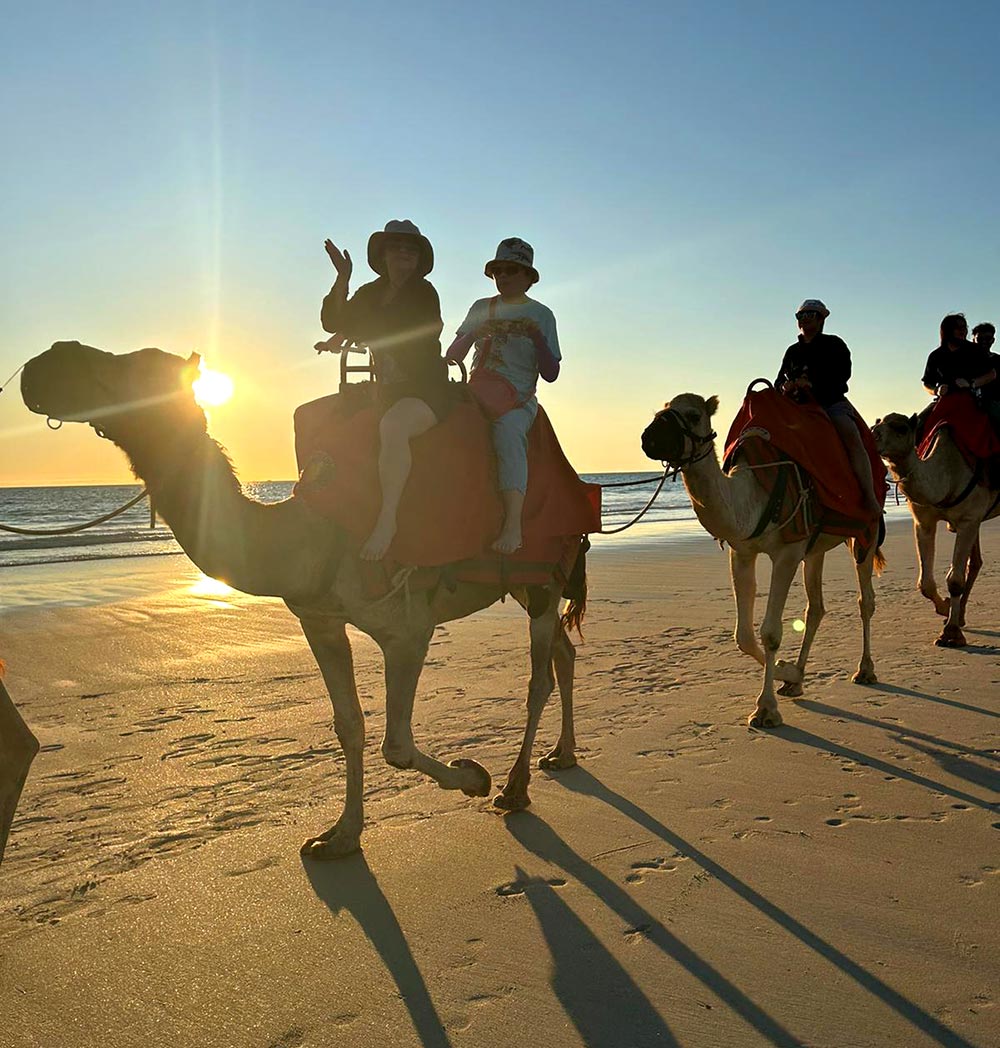 Broome Cable Beach Camel Ride Me Sunset