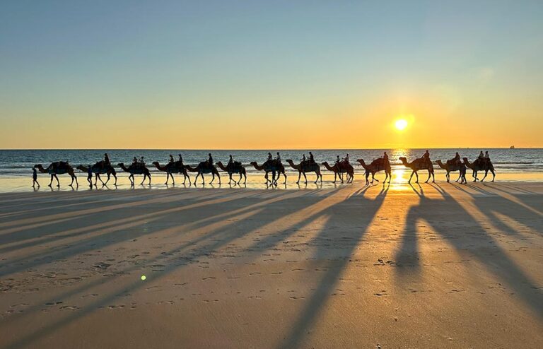 Broome Cable Beach Camel Ride Train Sunset 3