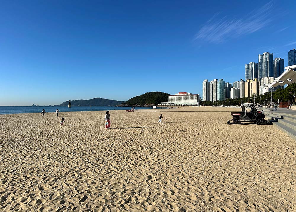 Busan Haeundae Beach Day View