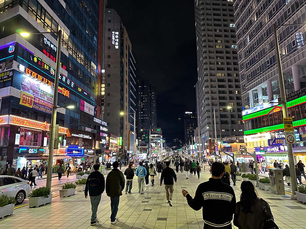 Busan Haeundae Centre Night Buildings