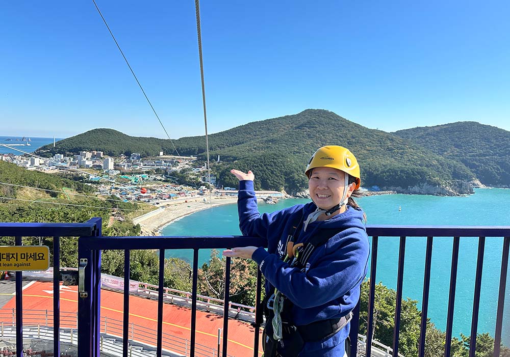 Busan Taejongdae Ocean Flying Zipline Me