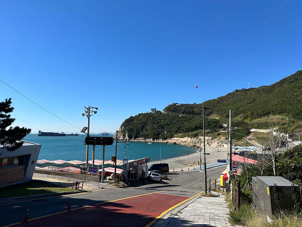 Busan Taejongdae Ocean Flying Zipline View Lower