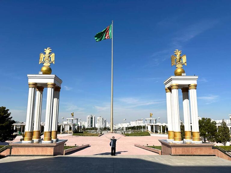 Turkmenistan Ashgabat Museum Flag Pole Me