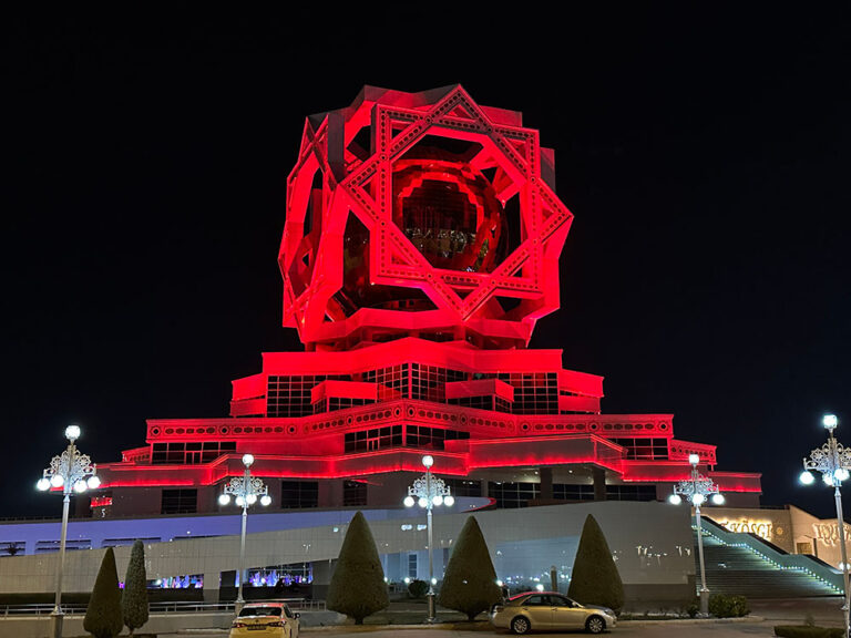 Turkmenistan Ashgabat Wedding Palace Red