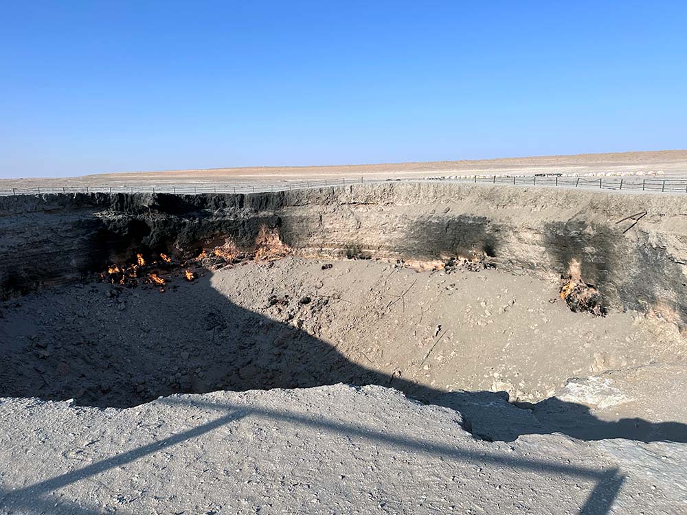 Turkmenistan Darvaza Gas Crater Day Fires