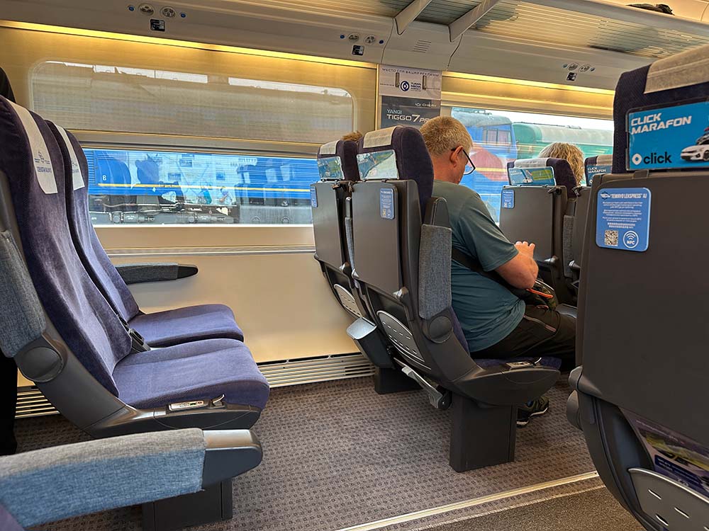 Uzbekistan Afrosiyob Train Interior Second Class