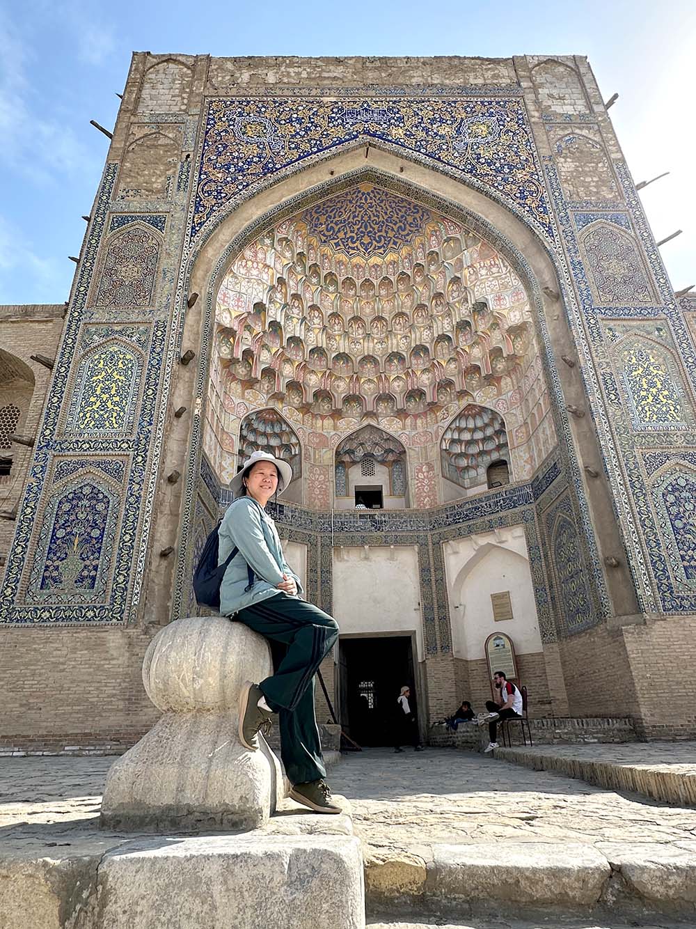 Uzbekistan Bukhara Abdulaziz Madrasah Entrance Me