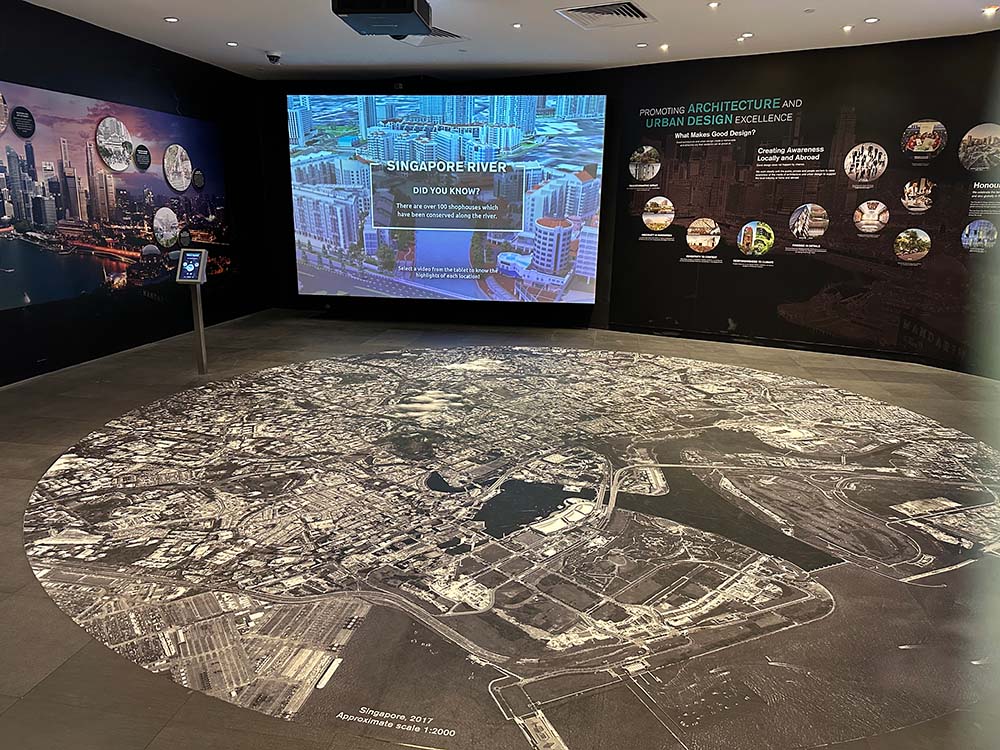 Singapore City Gallery Exhibit Future Map