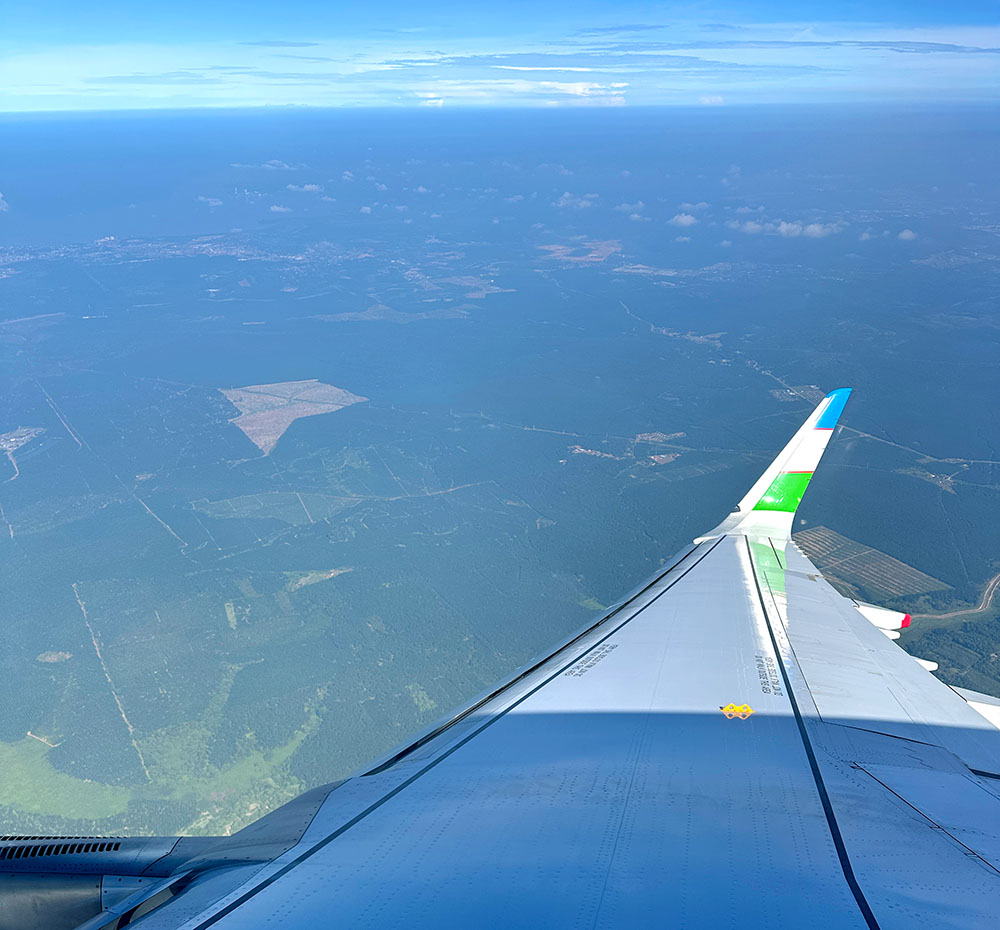 Uzbekistan Airways Window View