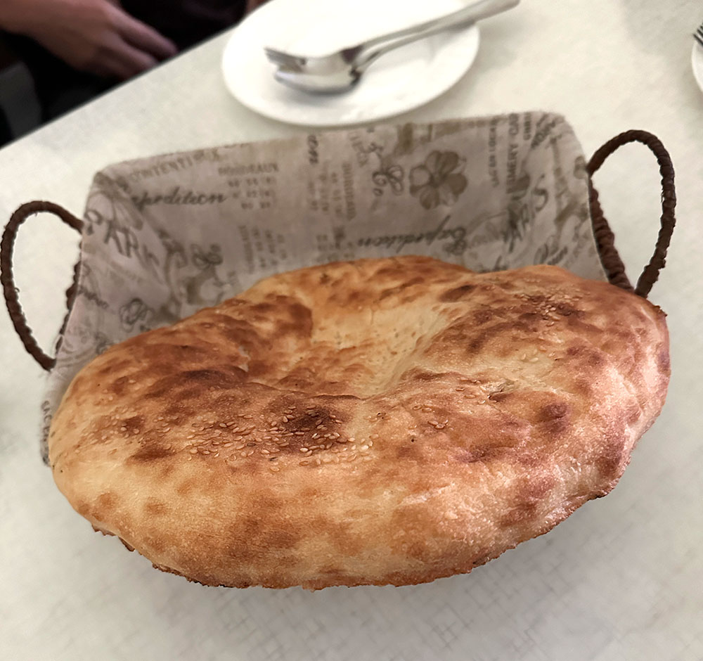 Uzbekistan Samarkand Lunch Sides Bread Non