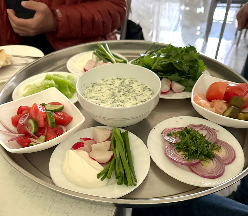 Uzbekistan Samarkand Lunch Sides Veggie