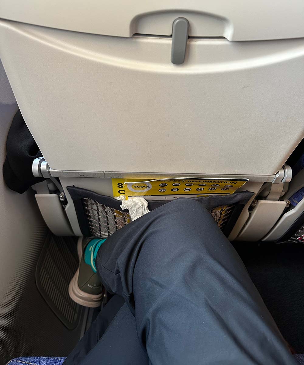 Scoot Silence Seat Legroom