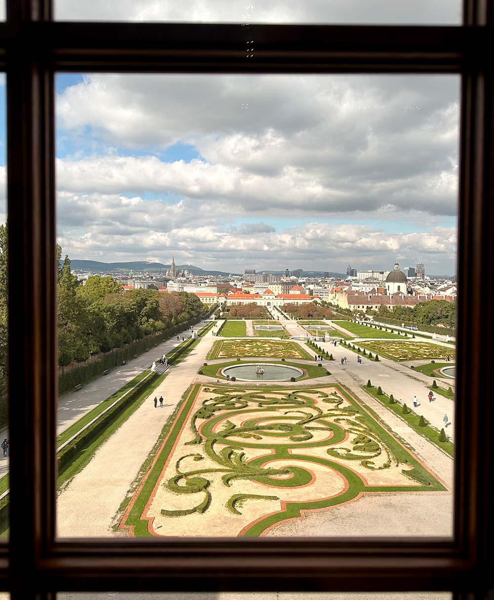 Vienna Belvedere Palace Garden View
