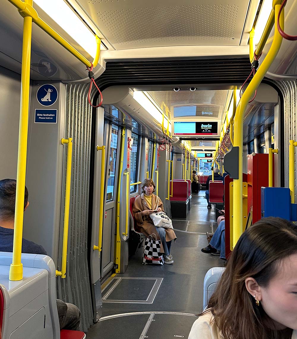 Vienna Tram Interior
