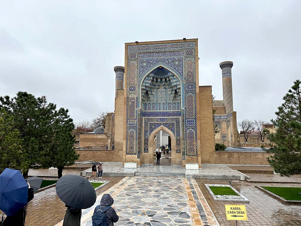 Uzbekistan Samarkand Gur E Amir Mausoleum Exterior