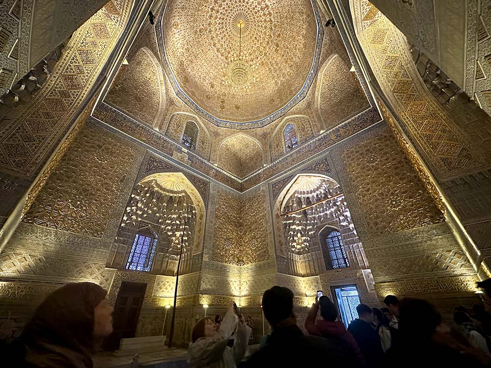 Uzbekistan Samarkand Gur E Amir Mausoleum Gold Chamber