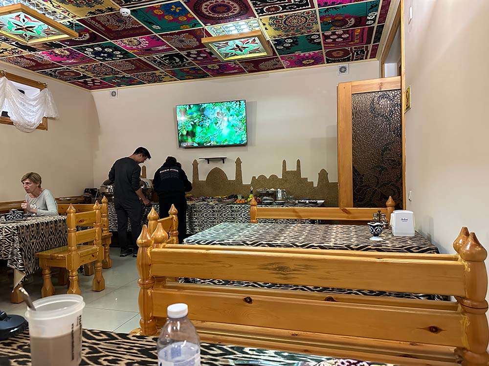 Uzbekistan Samarkand Hotel Biluri Sitora Dining Room