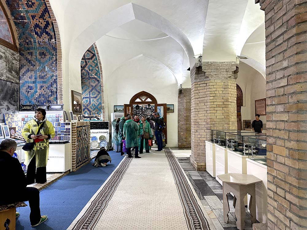 Uzbekistan Samarkand Tilya Kori Madrasah Carpet Interior