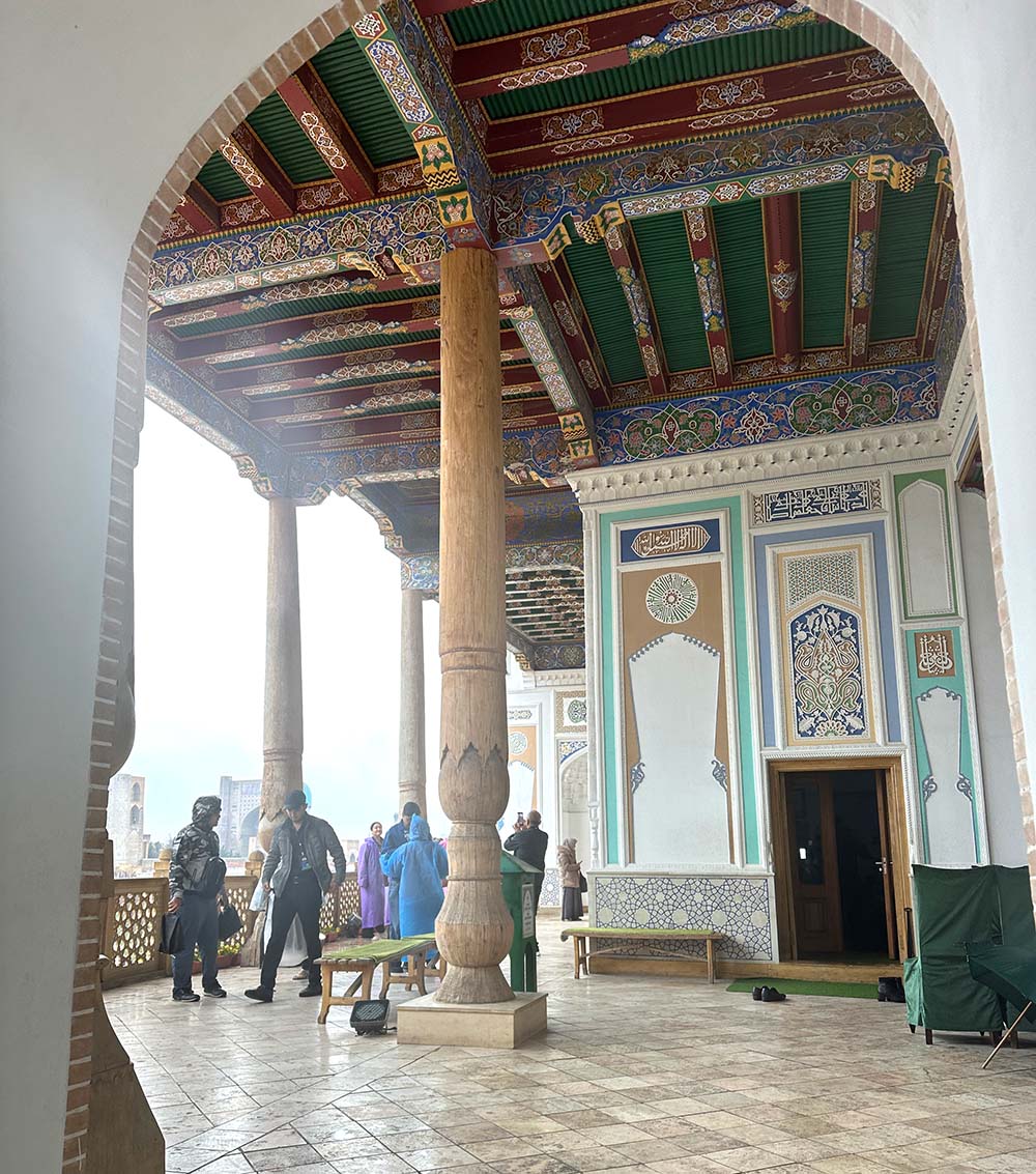 Uzbekistan Samarkand Hazrth Khizr Mosque Interior
