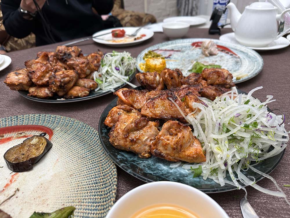 Uzbekistan Samarkand Restaurant Kebabs