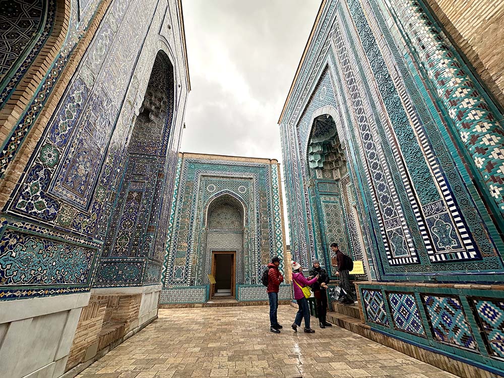 Uzbekistan Samarkand Shah-i-Zinda Mausoleum Entranceways