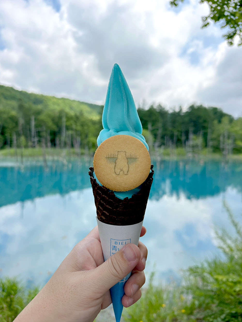 Hokkaido Furano Aoi Blue Pond Ice Cream