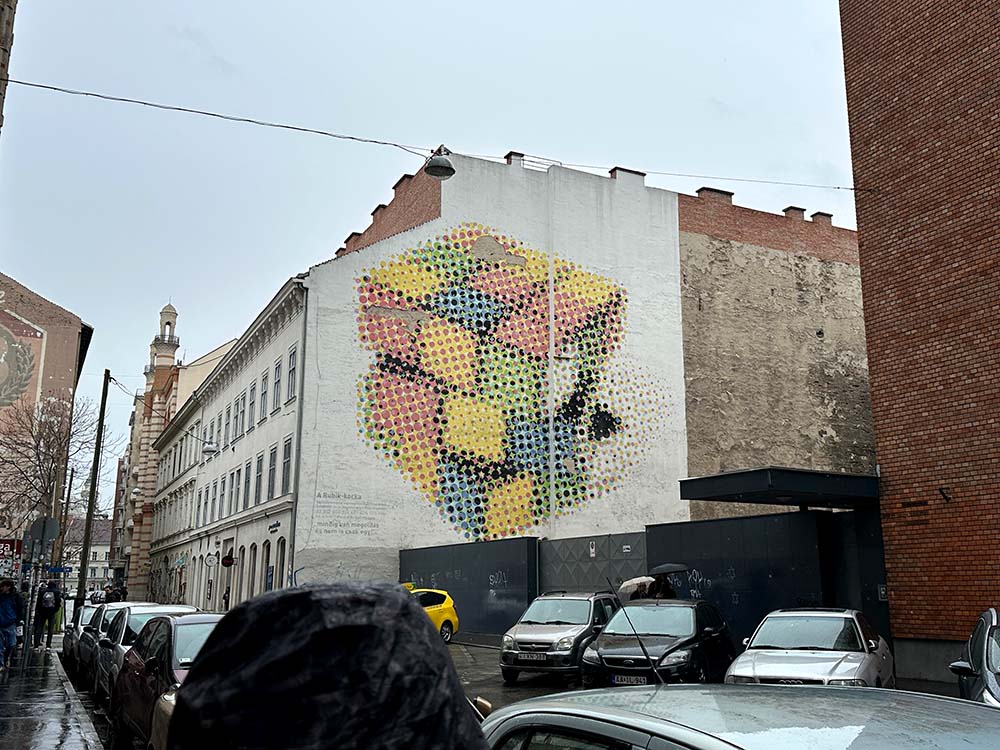 Budapest Street Art Rubix Cube