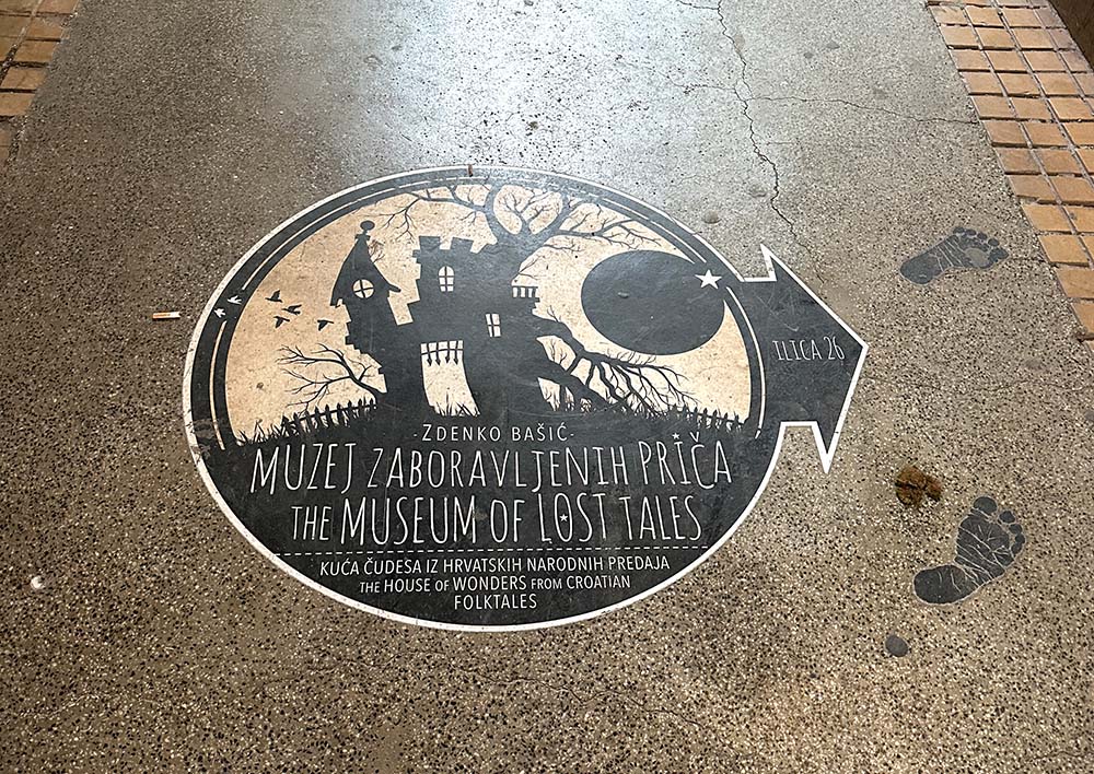 Zagreb Museum Lost Tales Floor Sticker